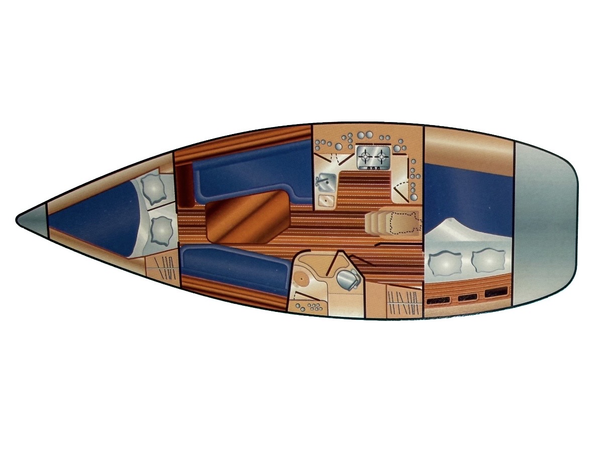 Hunter 310 interior layout
